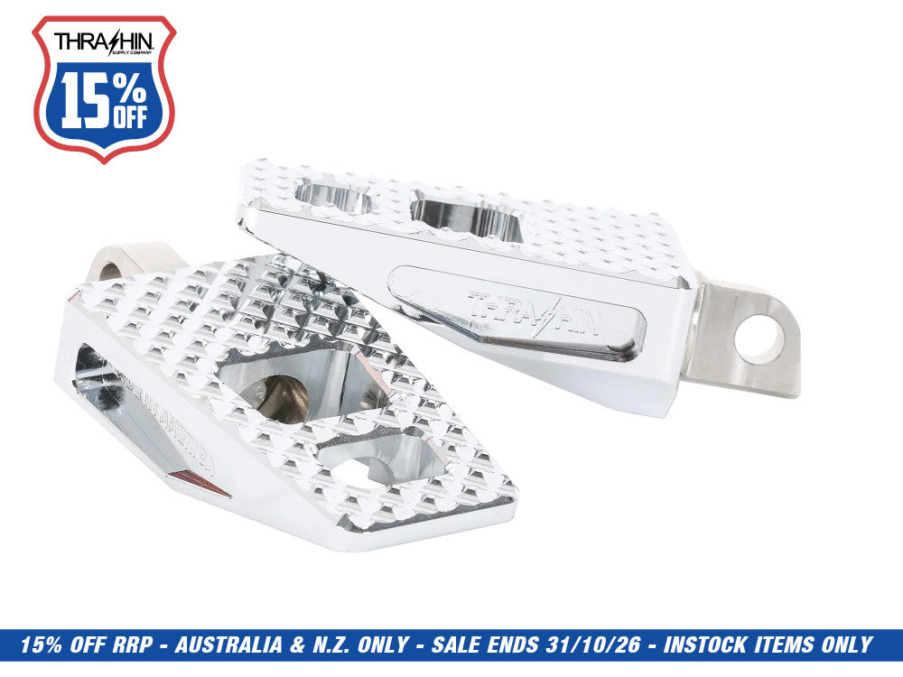 P-54 Footpegs with HD Male Mount - Chrome