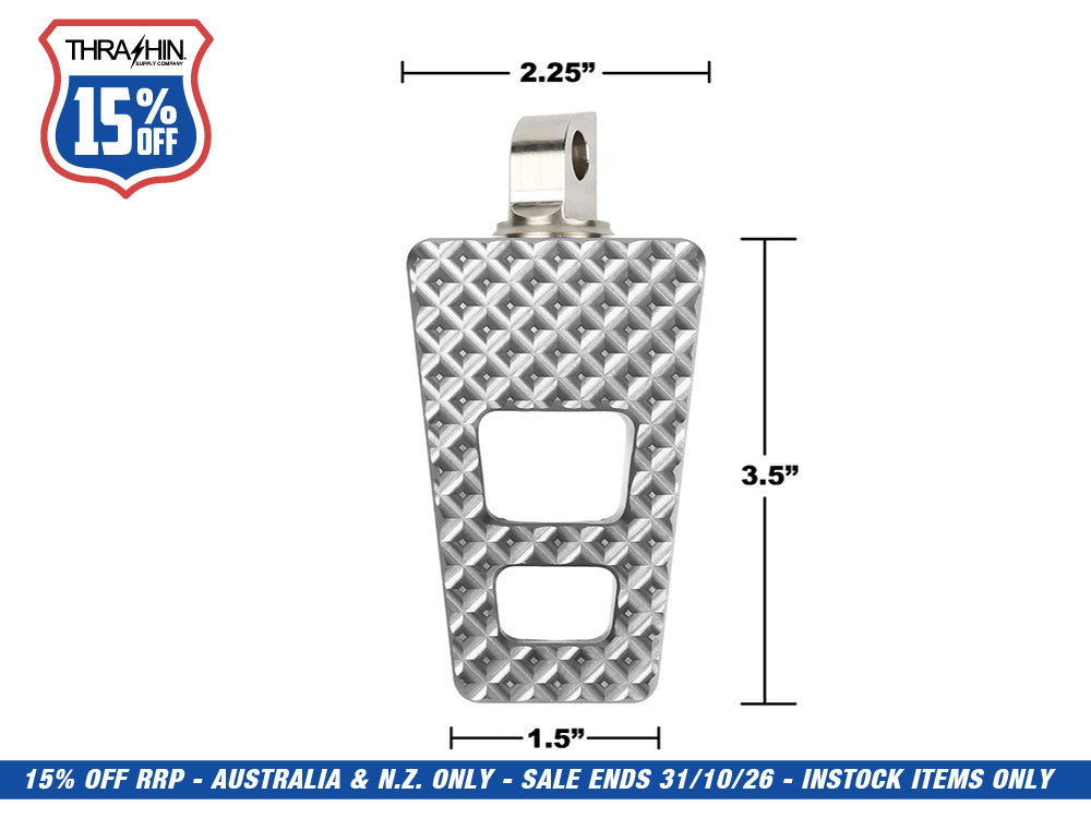 P-54 Footpegs - Chrome. Fits Softail 2018up Rear Passenger
