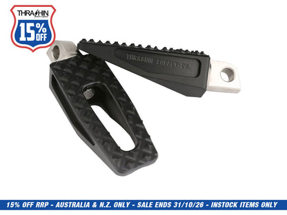 P-54 Slim Footpegs with HD Male Mount - Black.