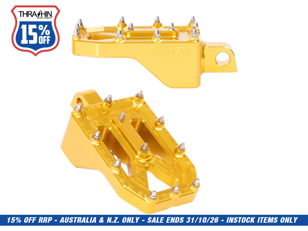 Aggressor Footpegs - Gold.