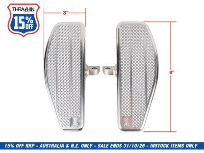 Mini Floorboards with HD Male Mount - Chrome