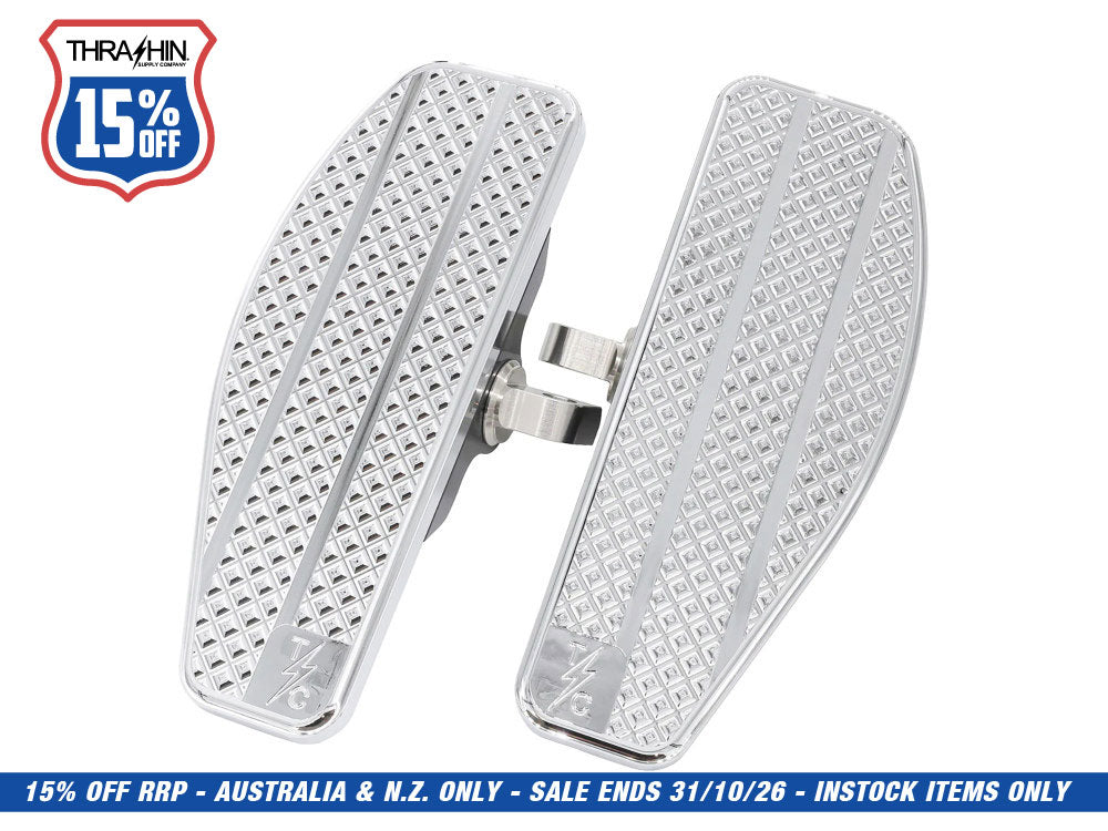 Mini Floorboards with HD Male Mount - Chrome