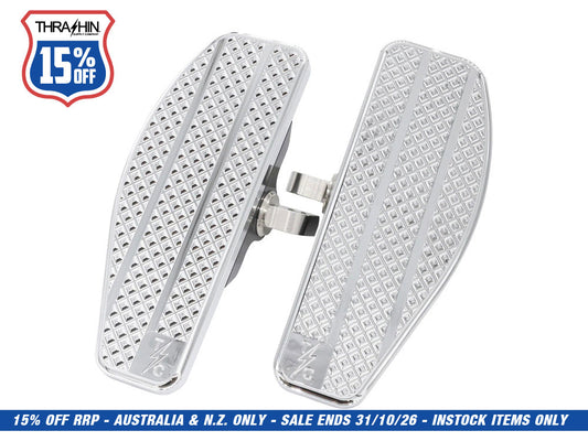 Mini Floorboards with HD Male Mount - Chrome