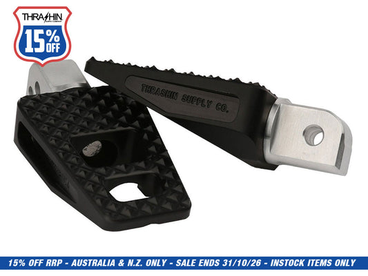 P-54 Footpegs - Black. Fits Softail 2018up Rear Passenger