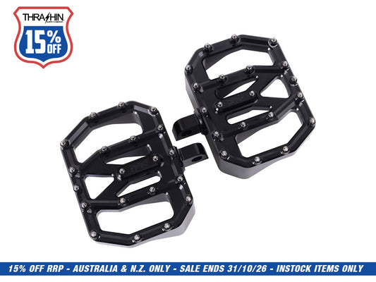 Aggressor Mini Floorboards with HD Male Mount - Black