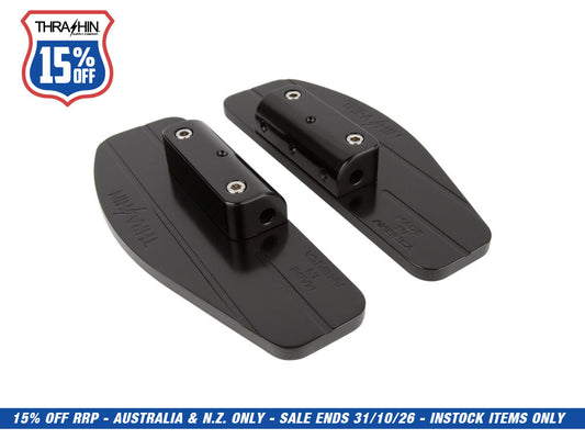 Rear/Passenger Floorboards - Black. Fits Touring 1983up