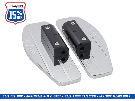 Rear/Passenger Floorboards - Chrome. Fits Touring 1983up