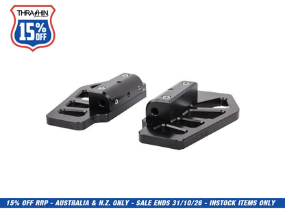 Apex Rear/Passenger Floorboards - Black. Fits Touring 1983up
