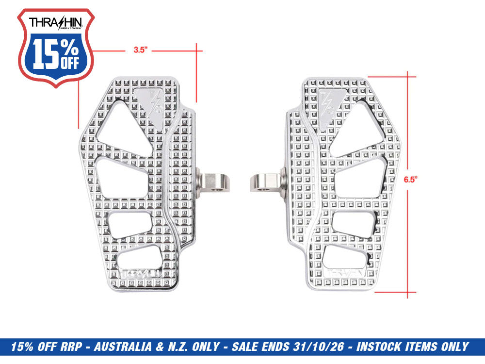 Apex Mini Floorboards with HD Male Mount - Chrome
