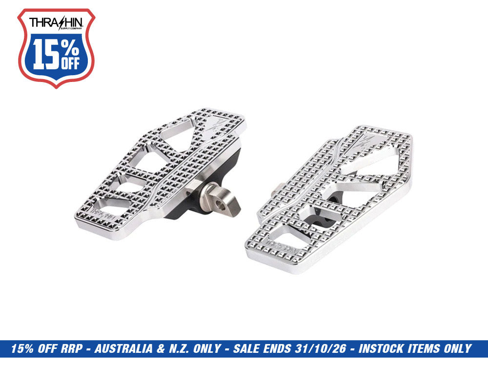 Apex Mini Floorboards with HD Male Mount - Chrome