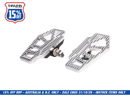 Apex Mini Floorboards with HD Male Mount - Chrome