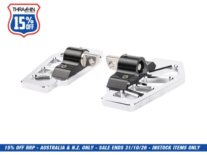 Apex Mini Floorboards with HD Male Mount - Chrome
