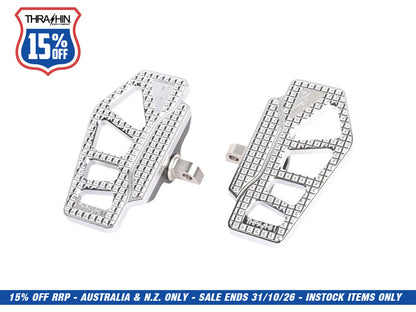 Apex Mini Floorboards with HD Male Mount - Chrome