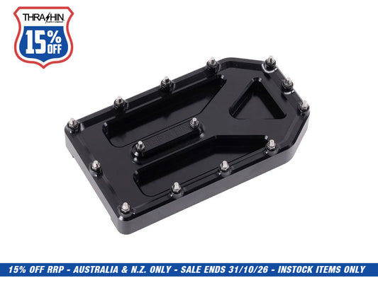 Aggressor Brake Pedal Pad - Black. Fits Touring 1980up, FL Softail 1986-2017 & Dyna Switchback 2012-2016