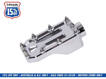 Aggressor Brake Arm Pedal - Chrome. Touring 2014up (Using Thrashin Brake Arms)