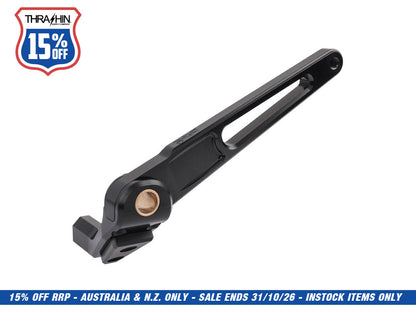 Brake Pedal Arm - Black. Fits Softail 2018up with Mid Controls.