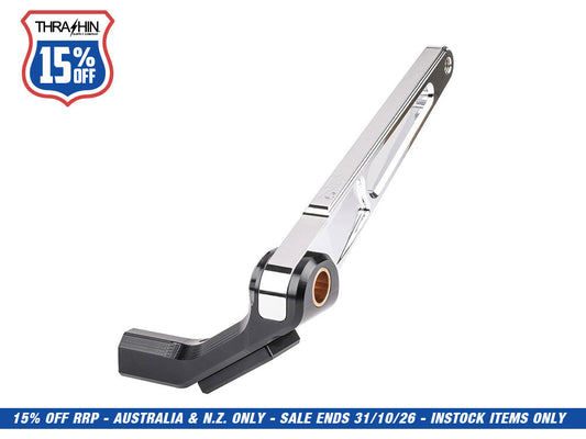 Brake Pedal Arm - Chrome. Fits Softail 2018up with Mid Controls.