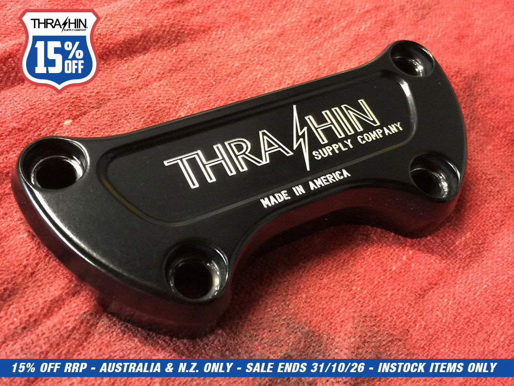Handlebar Top Clamp - Twice Cut Black