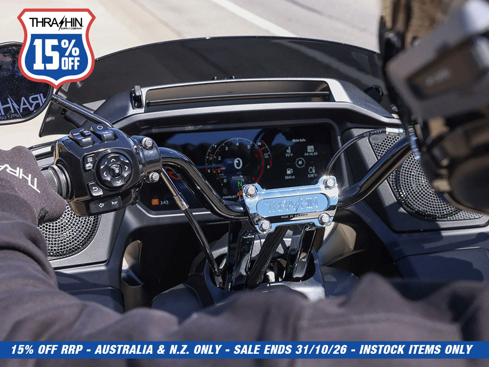 High Bend Bars - Black. Fits CVO Touring 2023up, Street Glide & Road Glide 2024up, Touring 2025up & Softail 2025up