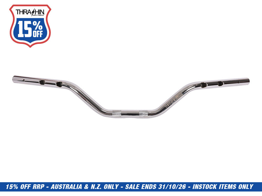Mid Bend Bars - Chrome. Fits CVO Touring 2023up, Street Glide & Road Glide 2024up, Touring 2025up & Softail 2025up