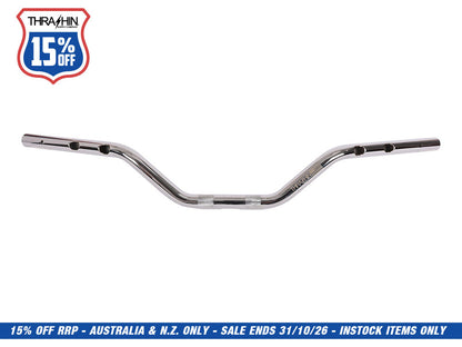 Mid Bend Bars - Chrome. Fits CVO Touring 2023up, Street Glide & Road Glide 2024up, Touring 2025up & Softail 2025up