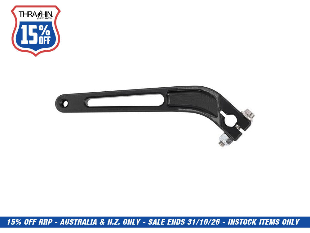 Billet Shift Lever - Black. Fits Dyna 1991-2017 with Mid Controls & 2018up Softail with OEM Forward Controls