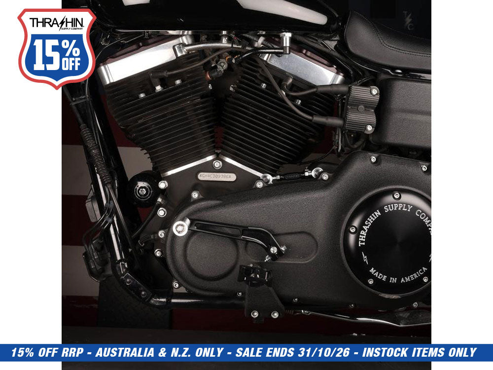 Billet Shift Lever - Black. Fits Dyna 1991-2017 with Mid Controls & 2018up Softail with OEM Forward Controls