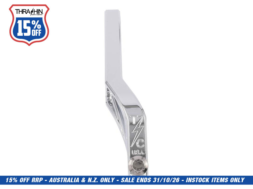 Billet Shift Lever - Chrome. Fits Dyna 1991-2017 with Mid Controls & 2018up Softail with OEM Forward Controls