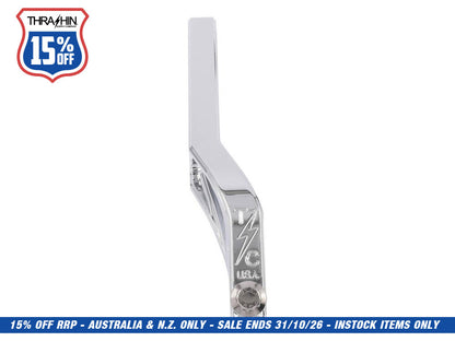 Billet Shift Lever - Chrome. Fits Dyna 1991-2017 with Mid Controls & 2018up Softail with OEM Forward Controls