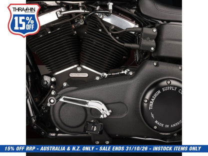 Billet Shift Lever - Chrome. Fits Dyna 1991-2017 with Mid Controls & 2018up Softail with OEM Forward Controls