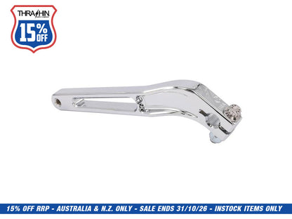Billet Shift Lever - Chrome. Fits Dyna 1991-2017 with Mid Controls & 2018up Softail with OEM Forward Controls