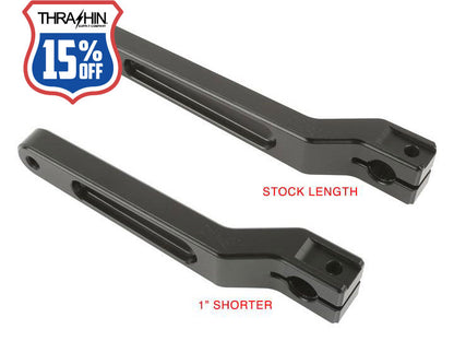 Billet Shift Lever - Black. Stock Length. Fits Touring 1983up, Trike 2008up, FXR 1982-1994 & FL Softail 1986-2017.