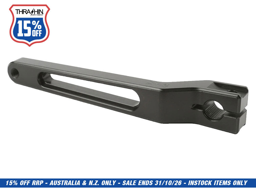 Billet Shift Lever - Black. Stock Length. Fits Touring 1983up, Trike 2008up, FXR 1982-1994 & FL Softail 1986-2017.
