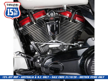 Shift Linkage Rod - Chrome. Fits Softail 1986up, Touring 1980up & Dyna Wide Glide 1993-2003