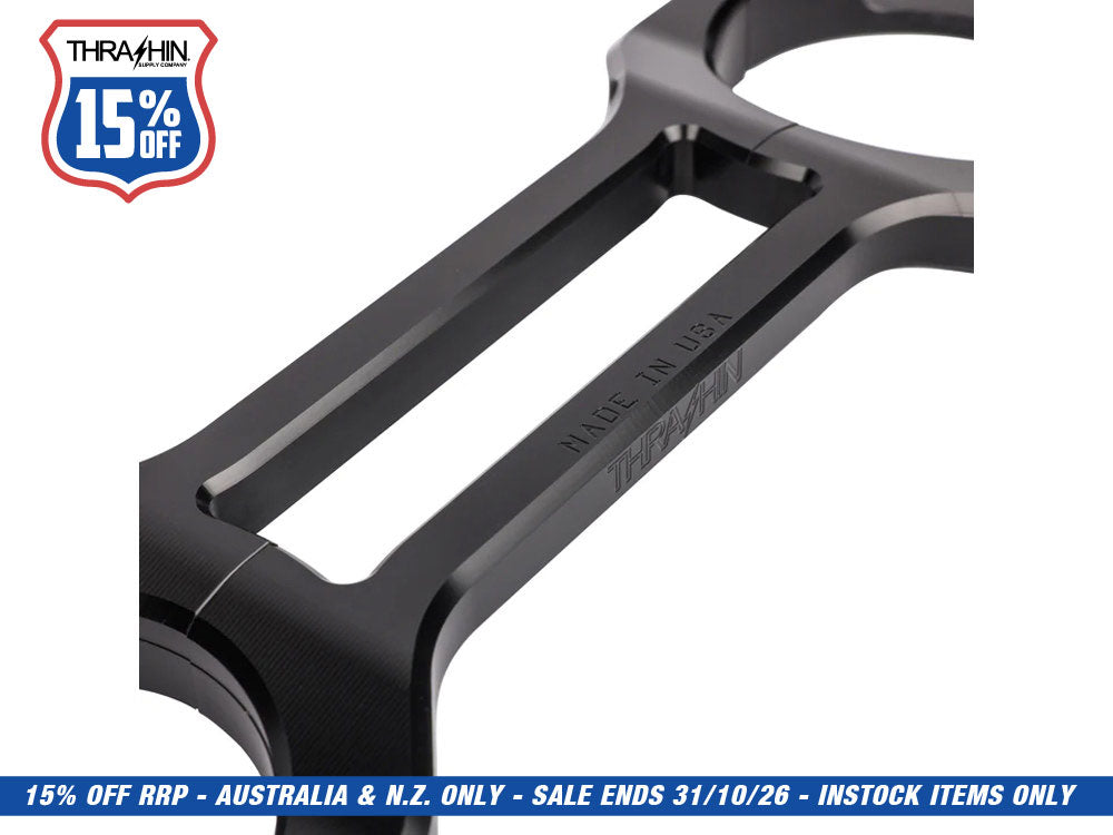 Billet Fork Brace - Black. Fits 49mm Dyna Mid-Glide 2006-2017.