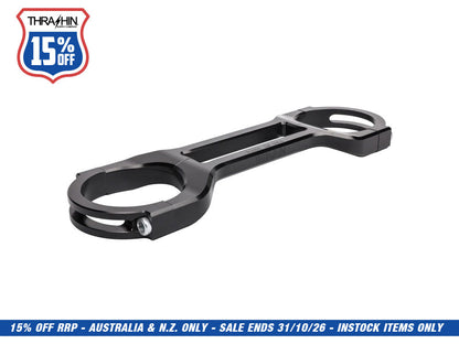 Billet Fork Brace - Black. Fits 49mm Dyna Mid-Glide 2006-2017.