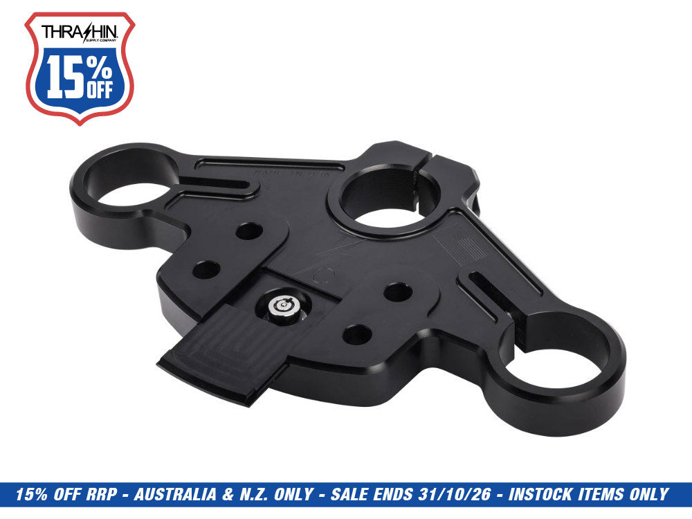 Billet Top Triple Tree - Black. Fits Road Glide 2015-2023