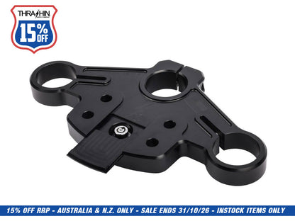 Billet Top Triple Tree - Black. Fits Road Glide 2015-2023