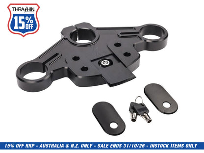 Billet Top Triple Tree - Black. Fits Road Glide 2015-2023