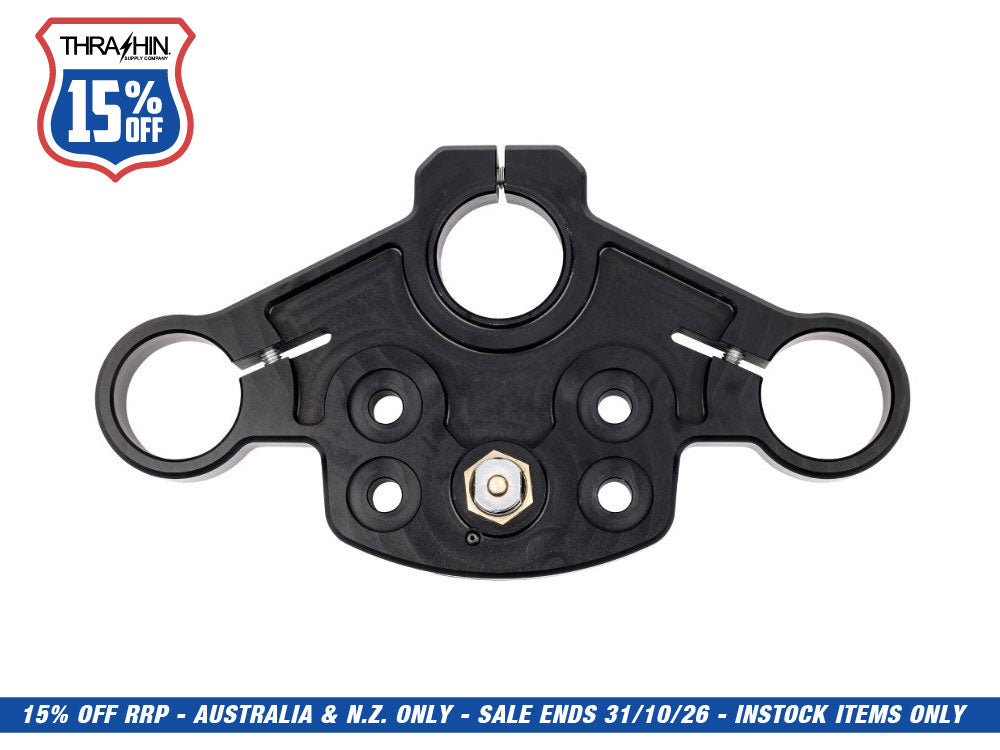 Billet Top Triple Tree - Black. Fits Road Glide 2015-2023