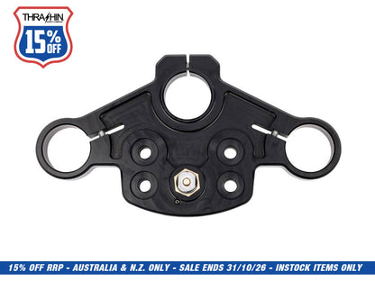 Billet Top Triple Tree - Black. Fits Road Glide 2015-2023
