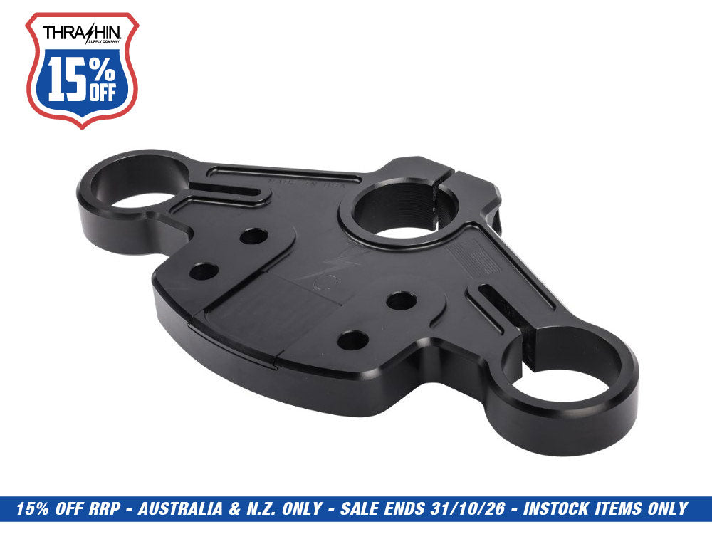 Billet Top Triple Tree - Black. Fits Road Glide 2015-2023