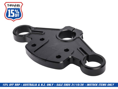 Billet Top Triple Tree - Black. Fits Road Glide 2015-2023