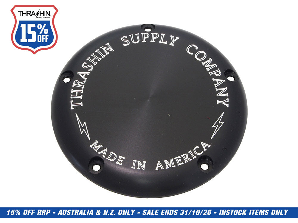 5-Hole OG Billet Derby Cover - Black. Fits Softail 2019up.