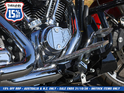 Cam Cover - Chrome. Fits CVO Touring 2023up, Street Glide & Road Glide 2024up, Touring 2025up & Softail 2025up