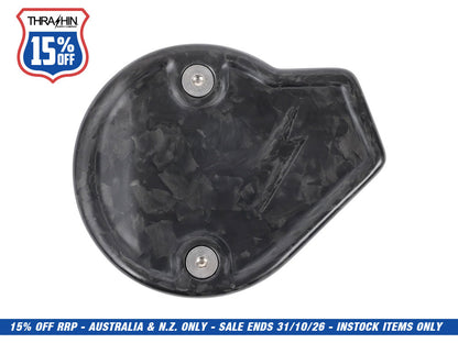 Cam Cover - Forged Carbon. Fits CVO Touring 2023up, Street Glide & Road Glide 2024up, Touring 2025up & Softail 2025up