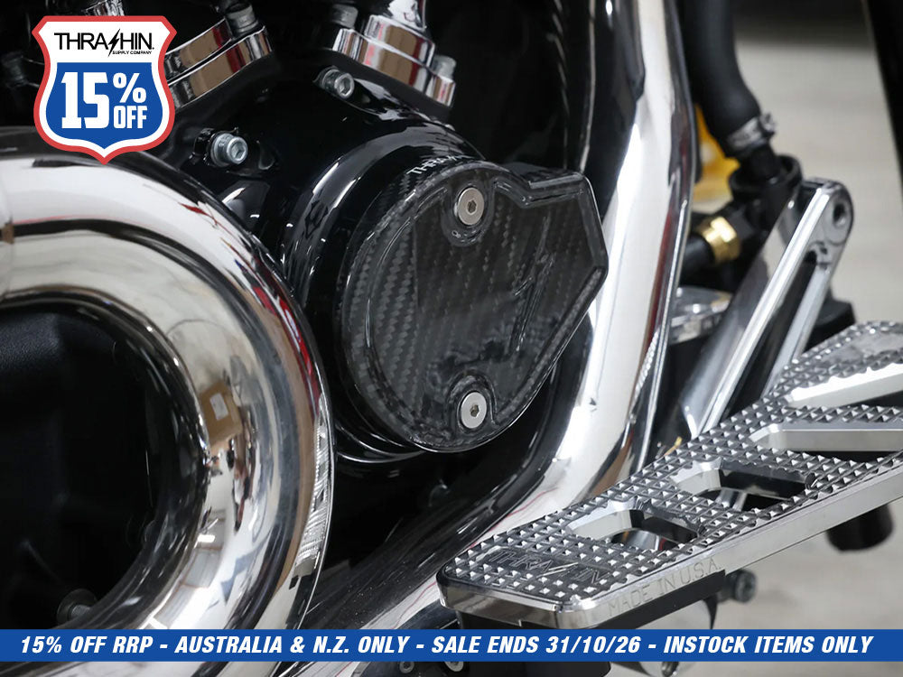 Cam Cover - Gloss Carbon. Fits CVO Touring 2023up, Street Glide & Road Glide 2024up, Touring 2025up & Softail 2025up
