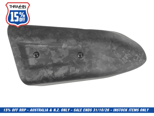 Air Scoop Coil Cover - Forged Carbon. Fits Softails 2018up & Touring 2024up.
