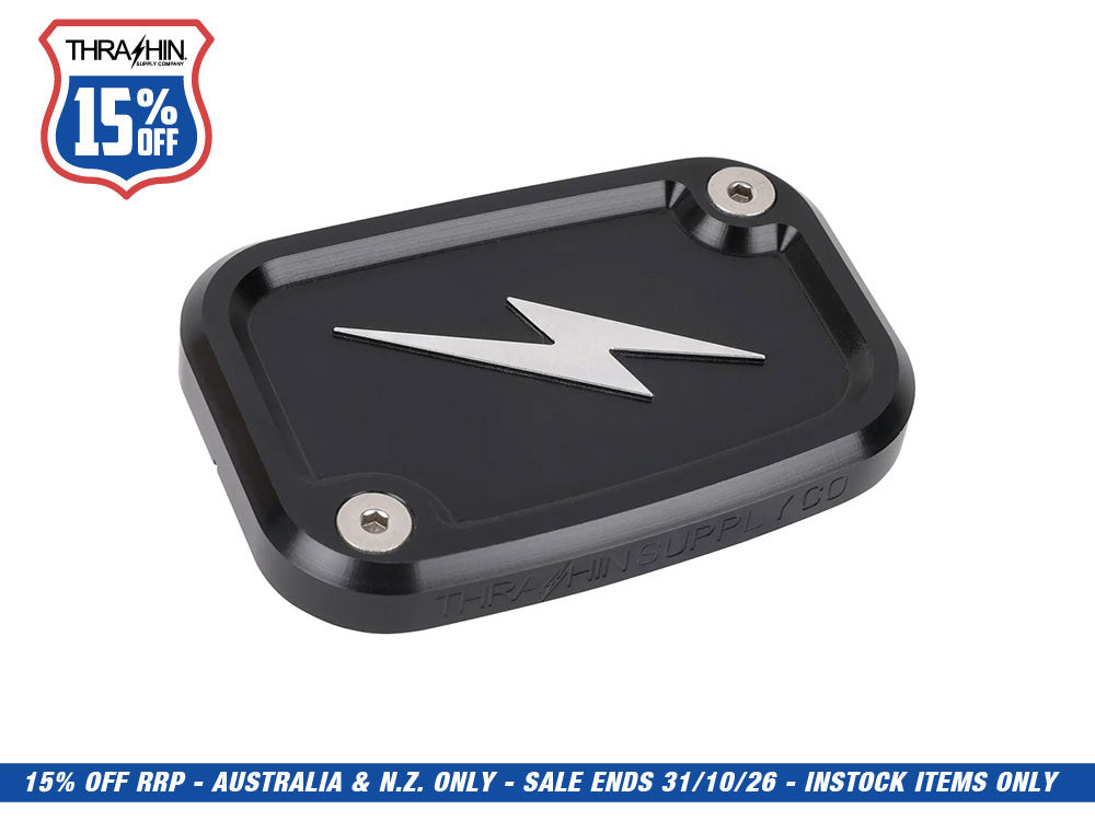 Front Master Cylinder Cover - Black. Fits Softail 2018up