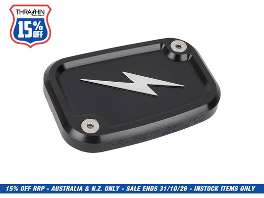 Front Master Cylinder Cover - Black. Fits Softail 2018up